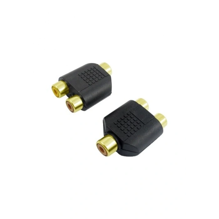Çevirici Jack 1Rca Dişi To 2Rca Dişi Gold Polaxtor.