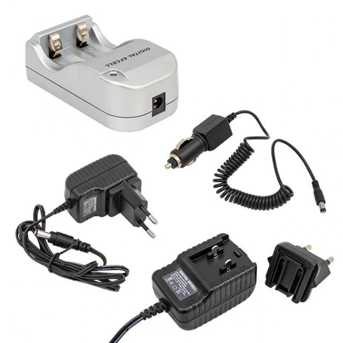 Digital Efcell 123A - 16340 - 17335 2’li Ev Ve Araç Pil Şarj Cihazı