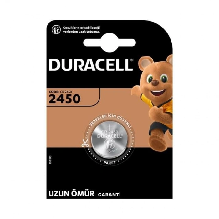 Duracell CR2450 3 Volt Lityum Pil Tek Fiyat