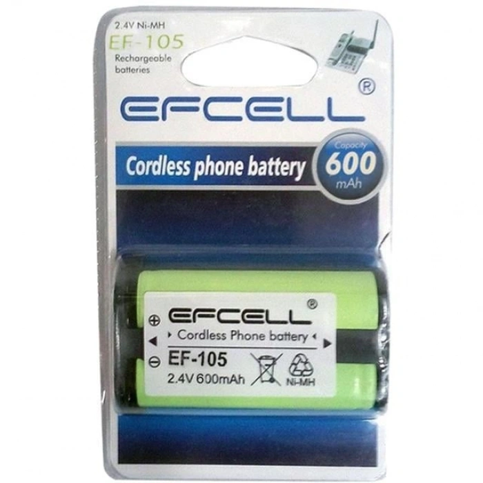Efcell EF-105 2.4 V-600 mAh Telsiz Pili