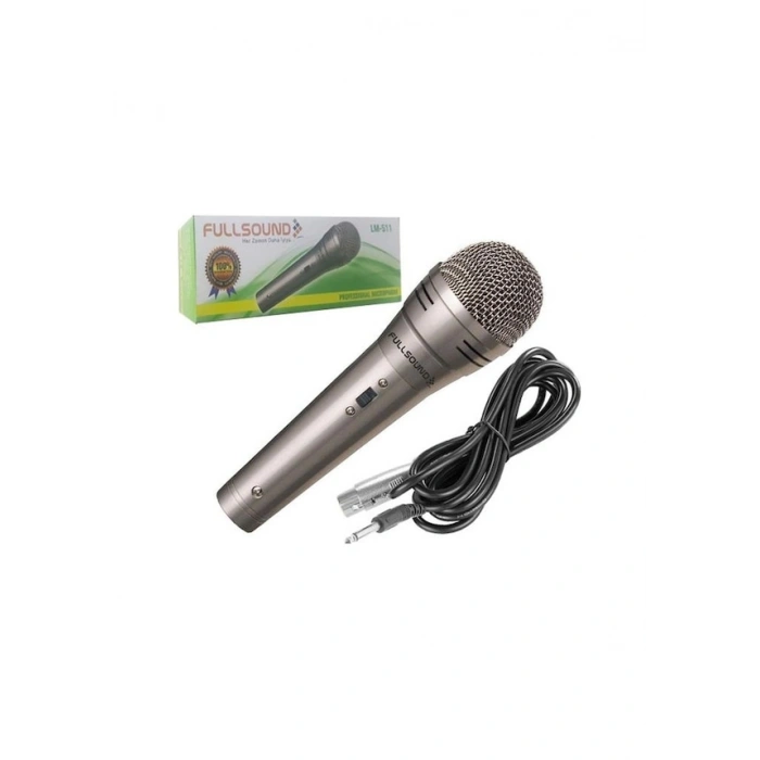 EL MİKROFONU KABLOLU 3MT DİNAMİK METAL FULLSOUND LM-511