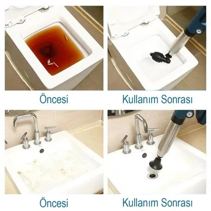 Elektromer EL-26077 Şarjlı Yüksek Basınçlı Tuvalet Pistonu Pompası