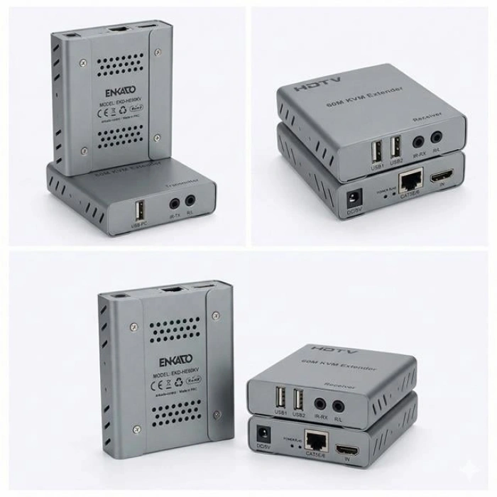 Enkado EKD-HE60KVM 1080p 60 Metre HDMI USB KVM Extender