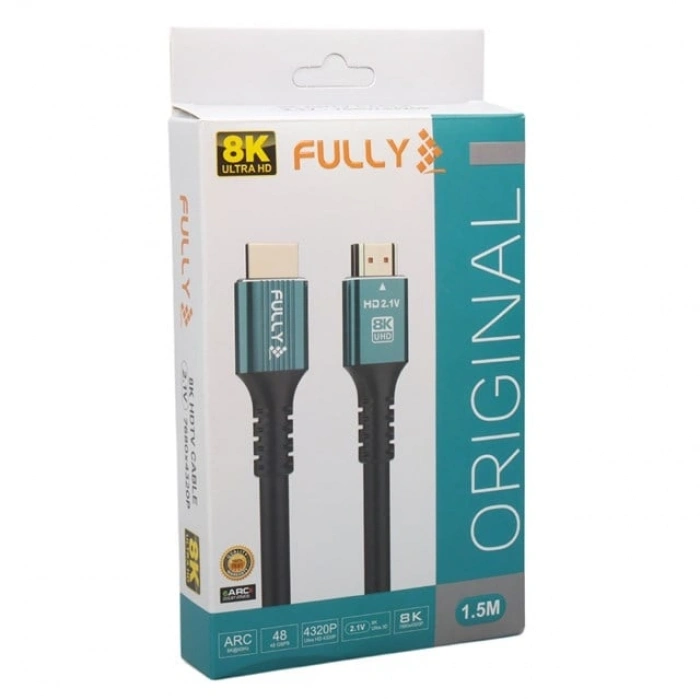 Fully G-506E 1.5 Metre 8K v2.1 Ultra HD 48Gbps PVC HDMI Görüntü Kablosu
