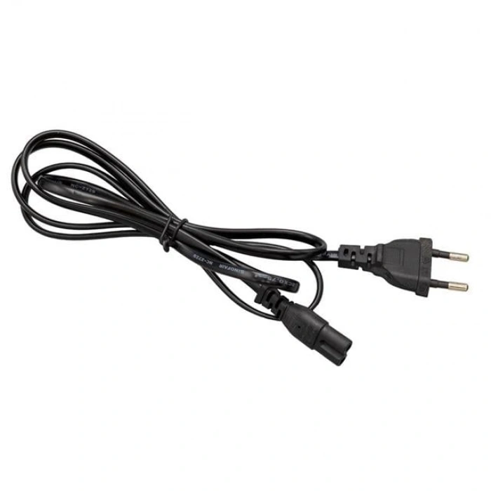 Fully M-1303E Siyah 1.5 Metre 2 Pin Teyp Kordon Fişi Cereyan Kablosu