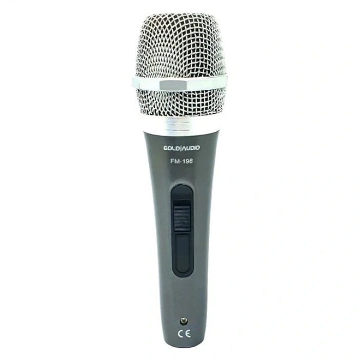 Gold Audio FM-198 Dinamik 600 Ohm Kablolu El Mikrofonu