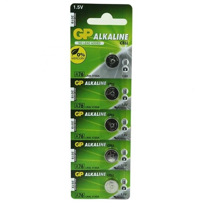 GP A76 LR44 Kartela 5li Pil