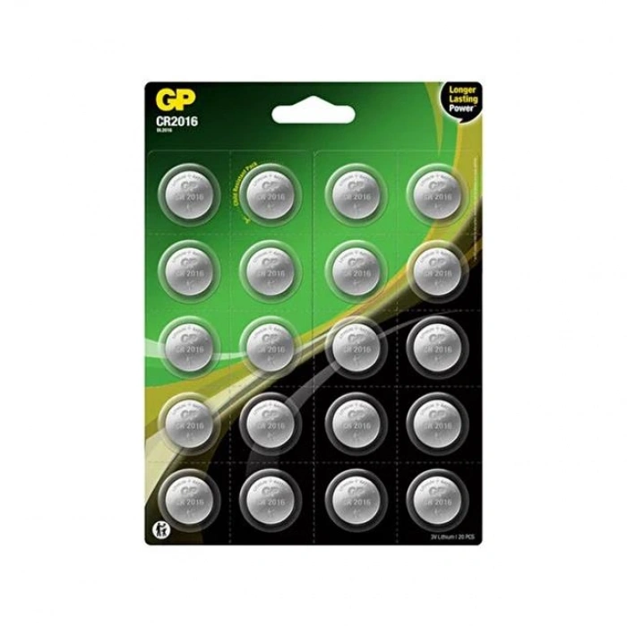 GP CR2016 DL2016 Lityum 20li Para Pil (GPCR2016-2CAI20)