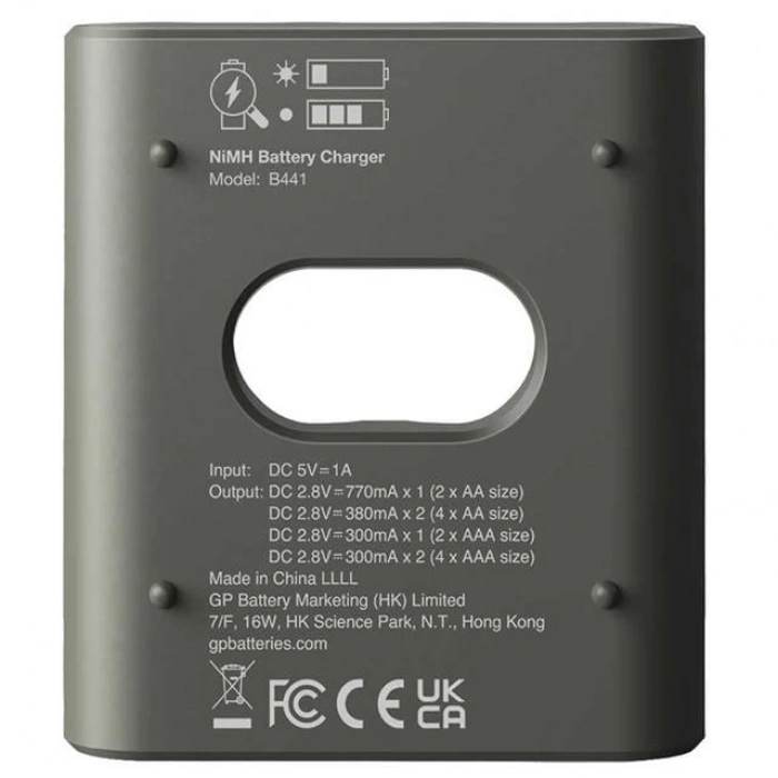 GP Recyko B441 Usb 4’lü AA - AAA Pil Şarj Cihazı (GPACSB44103 GPB441R21-2GTLB1)