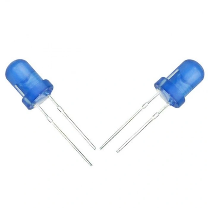 Halmet Mantar Led 5mm Mavi