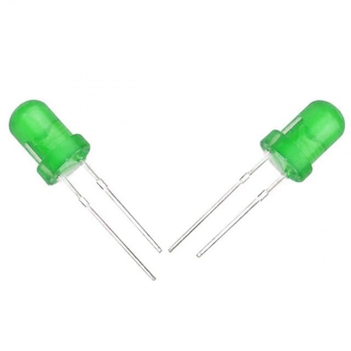 Halmet Mantar Led 5mm Yeşil Mat