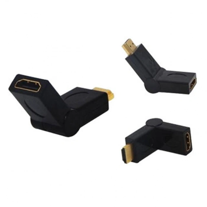 HDMI Erkek Dişi L Tip Ara Oynar Başlık