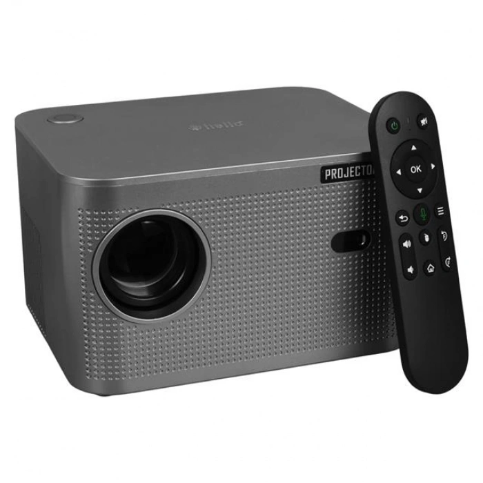 Hello HY350 Sesli Komutlu Android 11 Akıllı LED Projeksiyon FHD Kablosuz Görüntü Aktarım Destekli Ev Sinema Sistemi