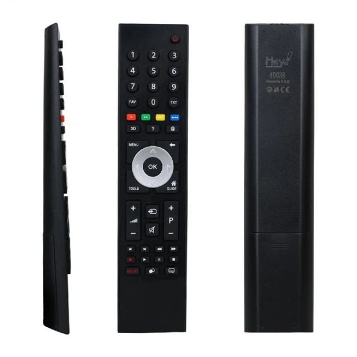 Hey Arçelik Beko Gri Göbek 3D Tuşlu Lcd Led TV Kumanda