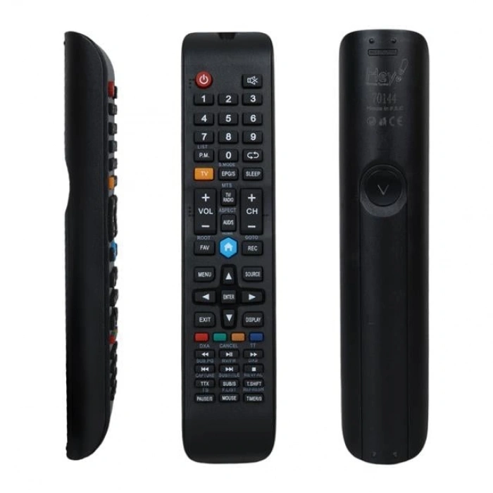 Hey Küçük Kalıp Skytech Sarı TV Tuşlu Smart Lcd Led TV Kumanda