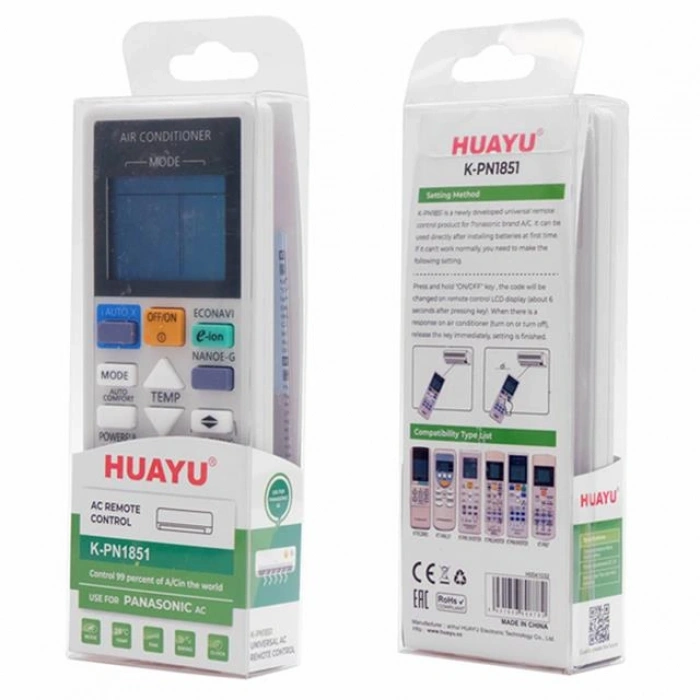 Huayu K-PN1851 Universal AC Panasonic Klima Kumandası