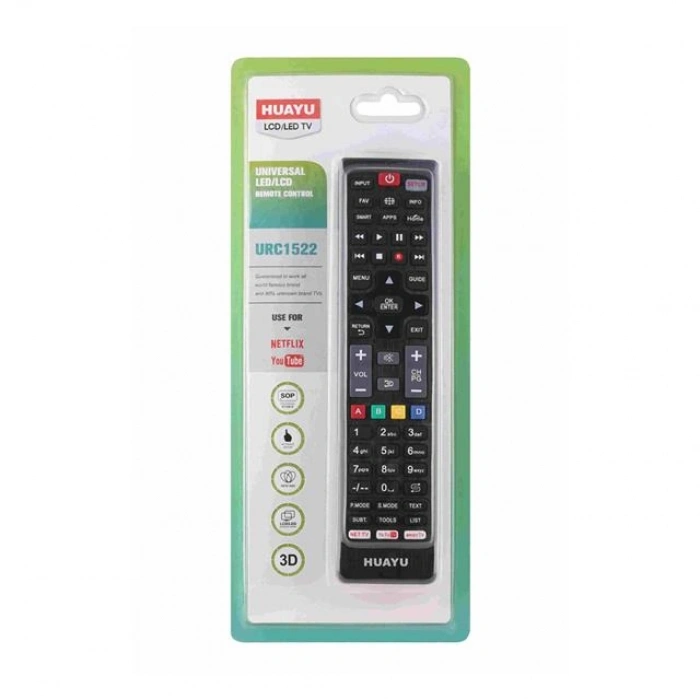 Huayu URC1522 Netflix-Youtube-Amazon Tuşlu Universal Led-Lcd Tv Kumanda