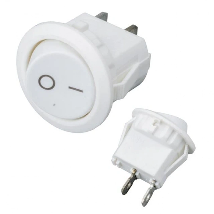 IC-133A Yuvarlak Işıksız On-Off Anahtar 2P