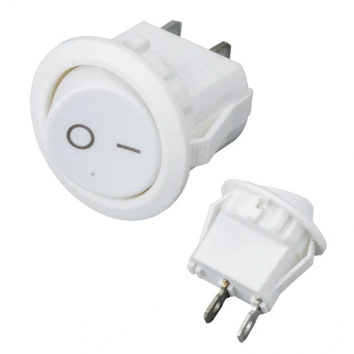 IC-133A Yuvarlak Işıksız On-Off Anahtar 2P