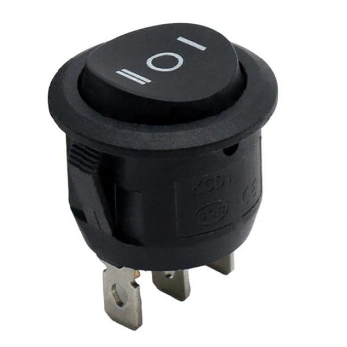 IC-134 Yuvarlak Işıksız On-Off-On 3P Anahtar