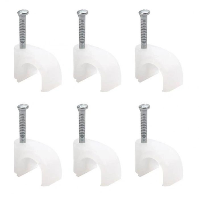 Kroşe 1 Numara Çelik Çivili 4 Mm (Kordon Kabloları İçin) 100lü Poşet Powermaster