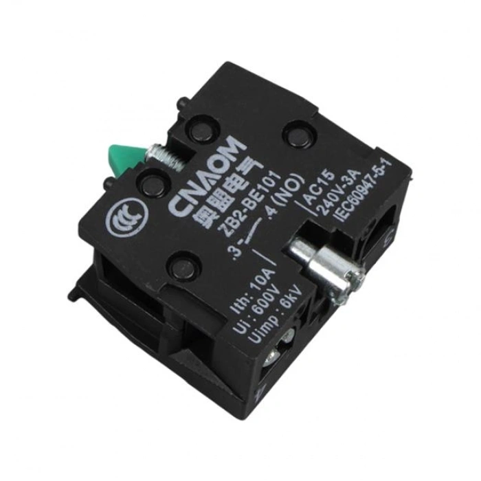 Lay5-Be102 22 Mm Kontak Blok No Yeşil