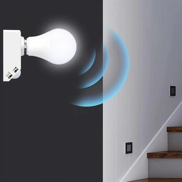 Ledx DY-102 Abs 360 PIR Hareket Sensörlü E27 Duy Aparatı