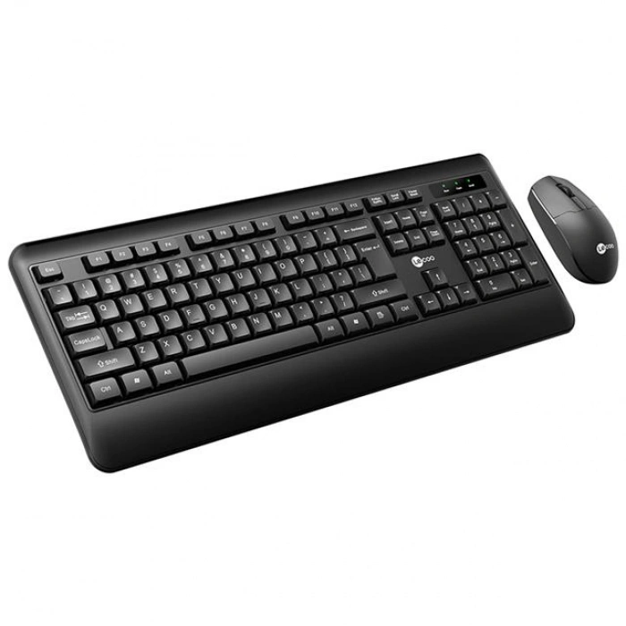 Lenovo Lecoo KW202 Kablosuz Q Klavye - Mouse Set Siyah
