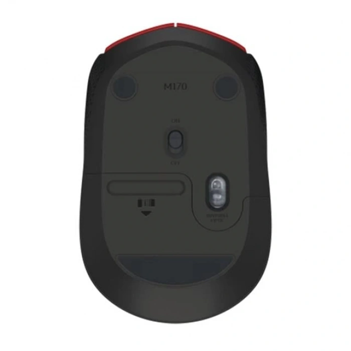 Logitech M171 USB Kırmızı Kablosuz Mouse