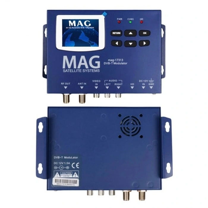 Mag MG-17313 Lcd Ekranlı Hd-Rf Converter Full Hd Dvb-T Encoder Modülatör (Dvb-T/Av/HDMI)