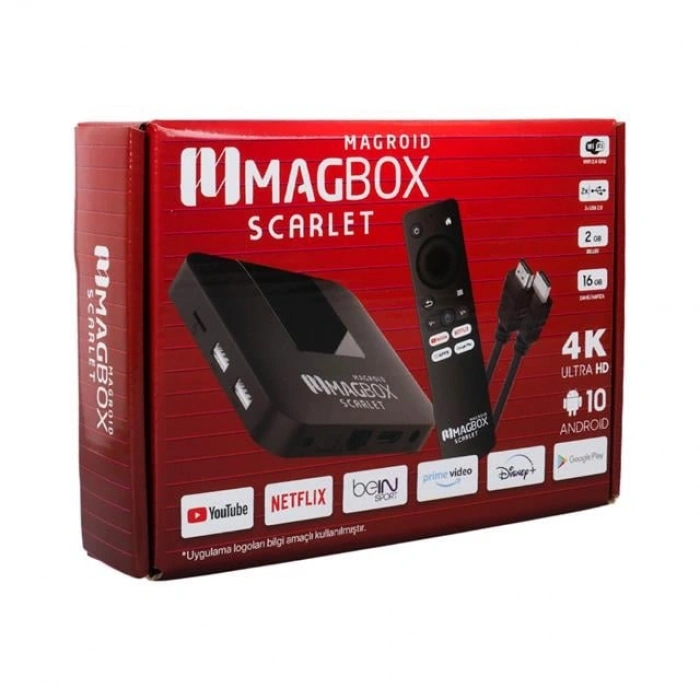 Magbox Magroid Scarlet 16 GB HDD 2 GB Ram 2.4G H313 Cpu Android TV Box