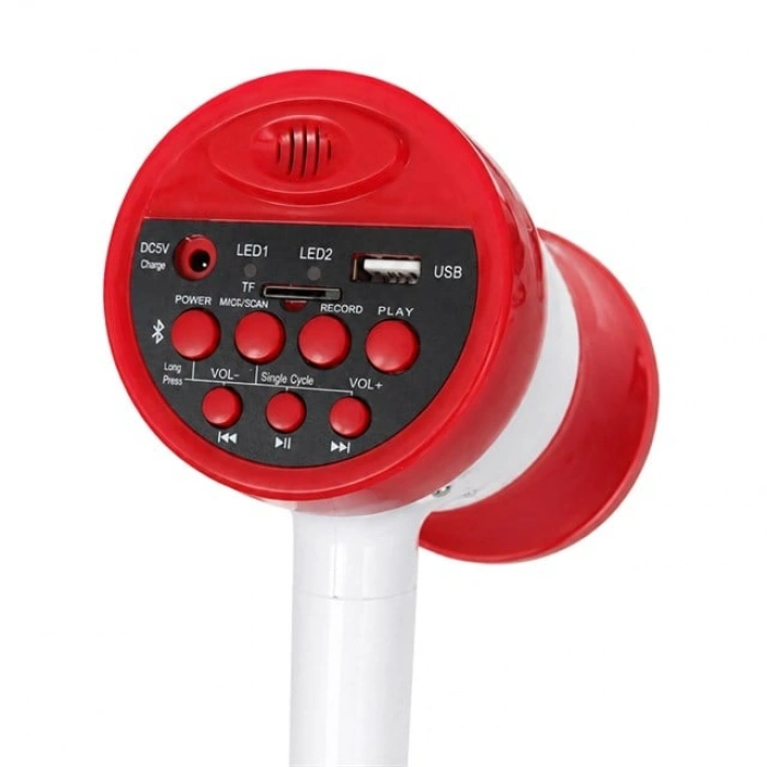 Magicvoice 619U 50 Watt Şarj Edilebilir El Megafonu Bluetooth ve Ses Kayıt Destekli