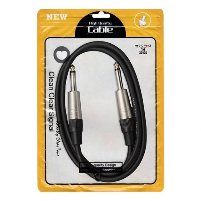 Magicvoice LD393A 6.3 Mm Mono Erkek - 6.3 Mm Mono Erkek 1 Metre Kablo