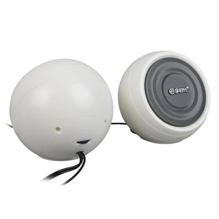 MagicVoice MV-24845 1+1 USB AUX Oval Multımedia Ses Sistemi Speaker - Hoparlör 2X3Watt