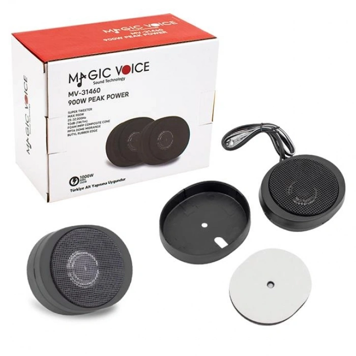 Magicvoice MV-31460 Max 900W / Rms 350 W Dome Oto Tweeter (2li Takım)