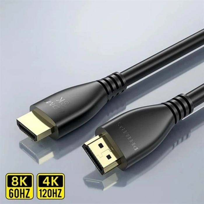 Philips 2 Metre 8K-60HZ 4K-120HZ V2.1 HDMI Görüntü Kablosu (SWV7250/93-T-2.0)