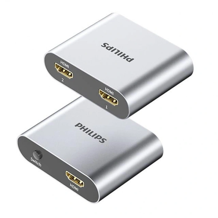 Philips SWR9101A/93 4K HDMI Çift Yönlü Anahtar 2 Giriş - 1 Çıkış Yüksek Çözünürlüklü HDMI Switch