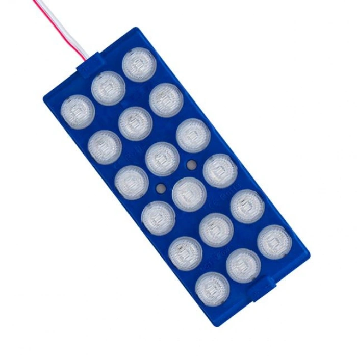 Powermaster 12 Volt 6 Watt Mavi 18 Ledli 2li Paket Yanıp Sönen Modül Led