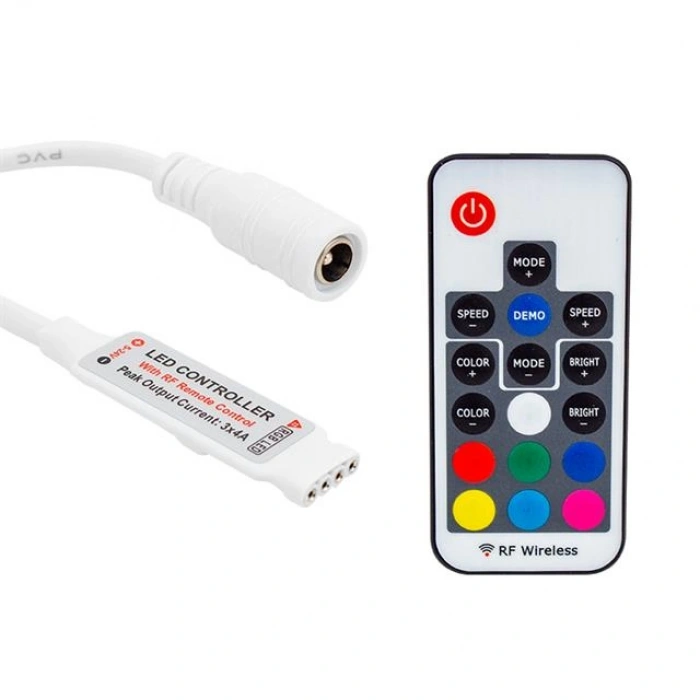 Powermaster 12 Volt RF Küçük Modüllü Uzak Mesafe Algılamalı Led Kontrol Cihazı