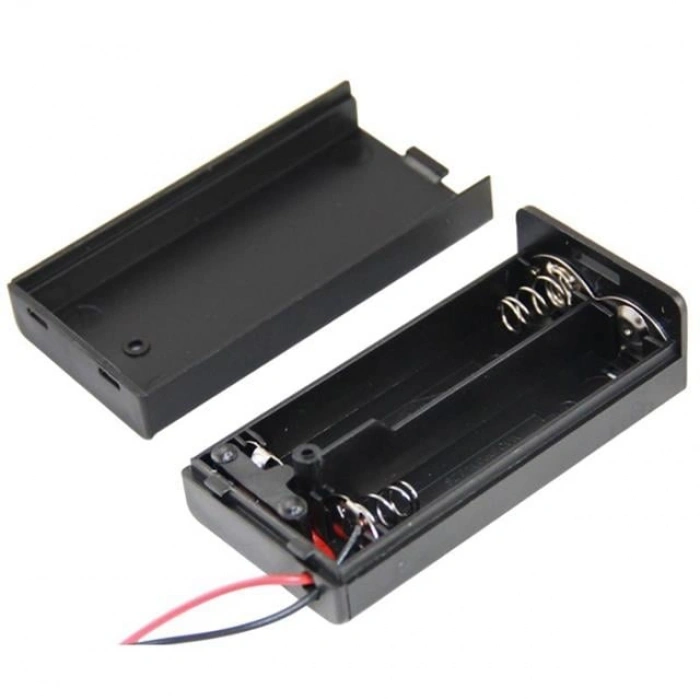 Powermaster  2li AA Kapaklı Switchli Pil Yuvası (IC-233C