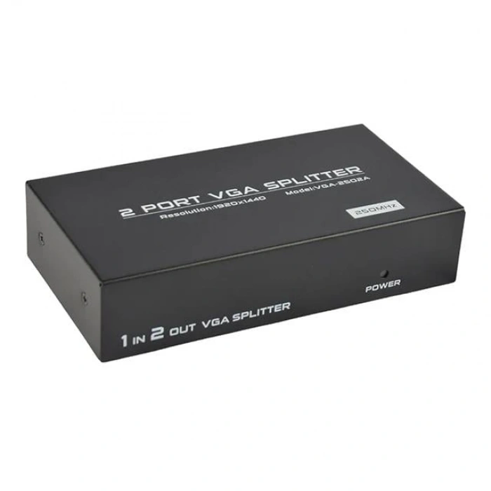 Powermaster VGA-2002 2 Port 200 Mhz 1920x1440 Vga Splıtter Dağıtıcı