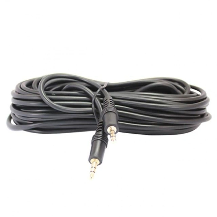 Powermaster PM-13474 Siyah 3.5 Mm Erkek-Erkek 10 Metre Stereo Kablo