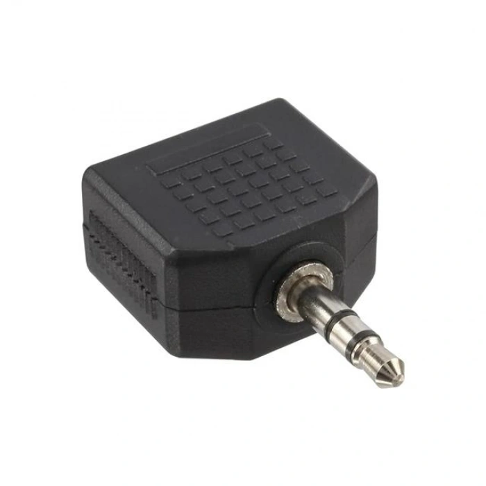 PowerMaster 3.5 Mm Stereo Erkek - 3.5 Mm 2 Dişi Çevirici Jack