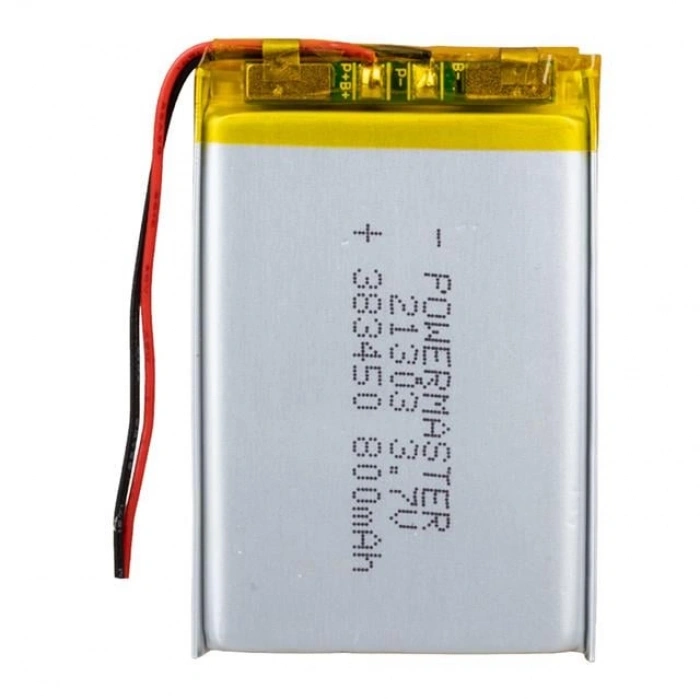 PowerMaster 383450 3.7 Volt 800 Mah Lityum Polimer Pil