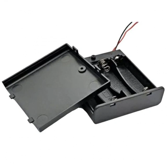 Powermaster  4lü AA Kapaklı Switchli Pil Yuvası (IC-233F)