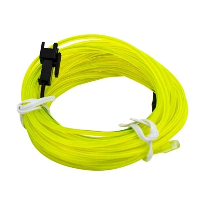 Powermaster 5 Metre 5 Volt USB Adaptörlü Neon Parlak (Florasan) Yeşil İp Aydınlatma PM-6083