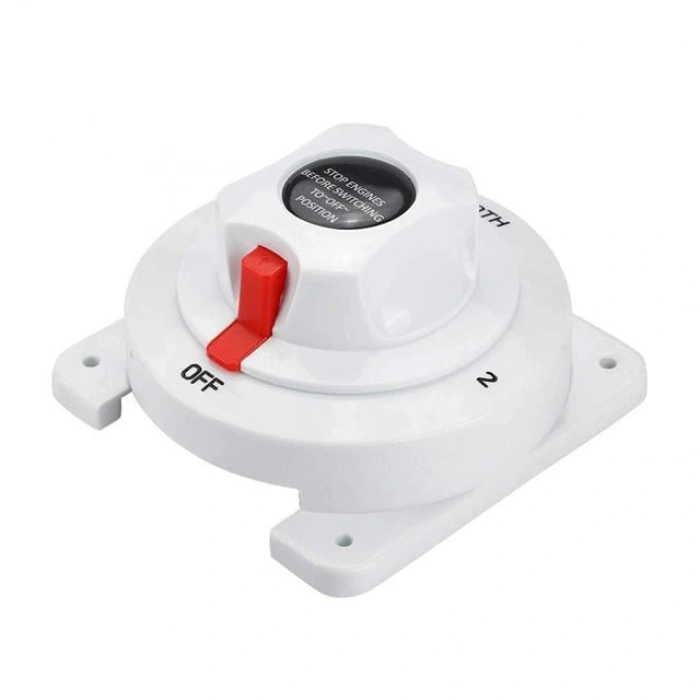 Powermaster PM-23102 Beyaz 175A 3P 12-24V 1+2 Çift Devreli 133 Mm Akü Şalteri (IC-275B)