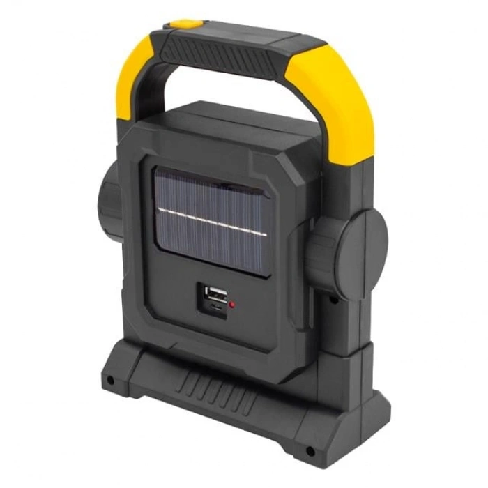 Powermaster HC-7078-D Üç Çalışma Modlu Şarjlı 32 SMD Ledli Taşınabilir Solar Panelli Lamba