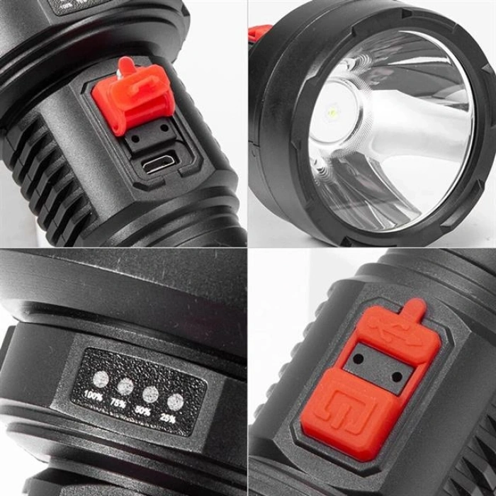 Powermaster HY-789 USBli 3 Modlu Şarjlı El Feneri