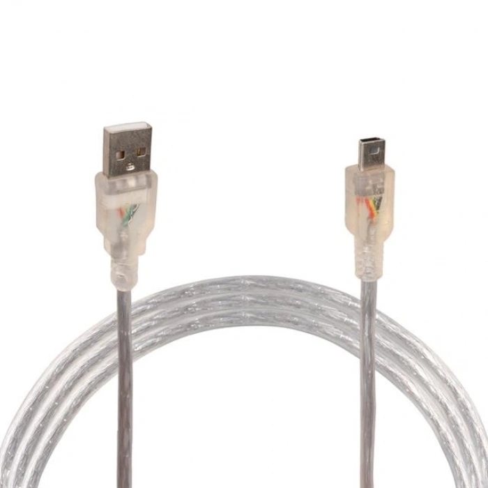 Powermaster iPod Şarj Aleti Kablosu 5 Pin Geniş 1.5 Metre Şeffaf